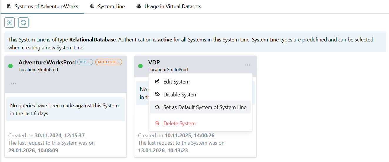 Set the New System to default