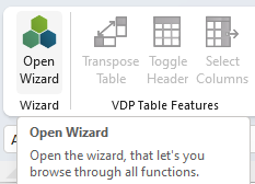Open Wizard Open Wizard