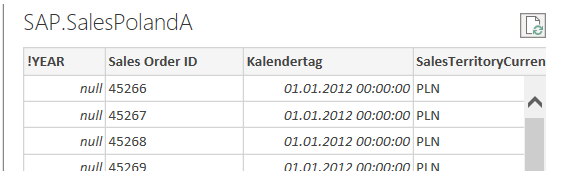Parameter column in Navigator preview Parameter column in Navigator preview